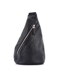 Pre-Owned Prada Triangle Logo Sling Bag Leather