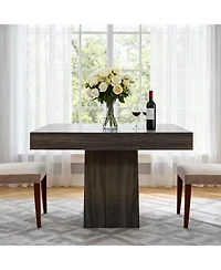 gaomon 31.5" Modern Wood Farmhouse Kitchen Square Dining Table for Kitchen, Living Room, Cafe, Apartment, Small Spaces