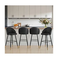 New Classic Furniture Oliver Faux Leather Bar Chair (Set of 4)