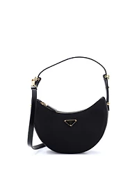 Pre-Owned Prada Small Arque Half Moon Hobo Tessuto
