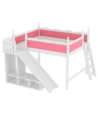 Streamdale Furniture Loft Bed with Storage, Wardrobe, Slide, and Ladder
