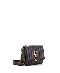 Pre-Owned Saint Laurent Small Vicky Crossbody Bag Vertical Quilted Leather