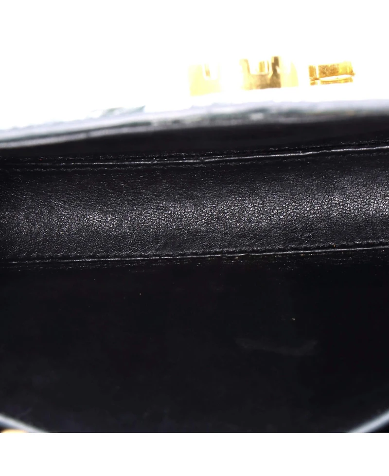 Pre-Owned Saint Laurent Mini Cassandra Top Handle Bag Embossed Leather