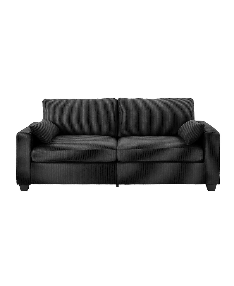 Streamdale Furniture Modern Loveseat Sofa with Removable Cover and Solid Wood Frame