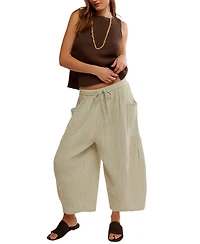 Free People Women's Quinn Mid-Rise Striped Pants