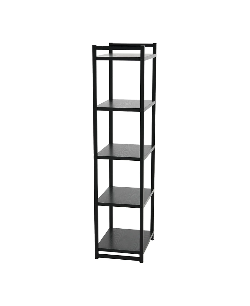 Household Essentials Jamestown 5 Shelf Open Storage Bookshelf