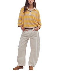 Free People Women's Auggie Collared Oversized T-Shirt
