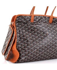 Pre-Owned Goyard Pm Hardy Pet Carrier Coated Canvas