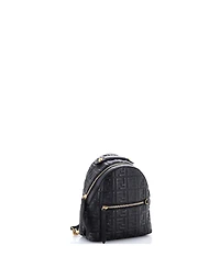 Pre-Owned Fendi Mini By The Way Backpack Zucca Embossed Leather