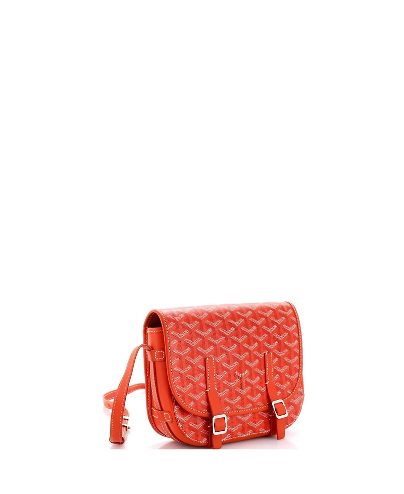 Pre-Owned Goyard Pm Belvedere Messenger Bag Coated Canvas with Leather