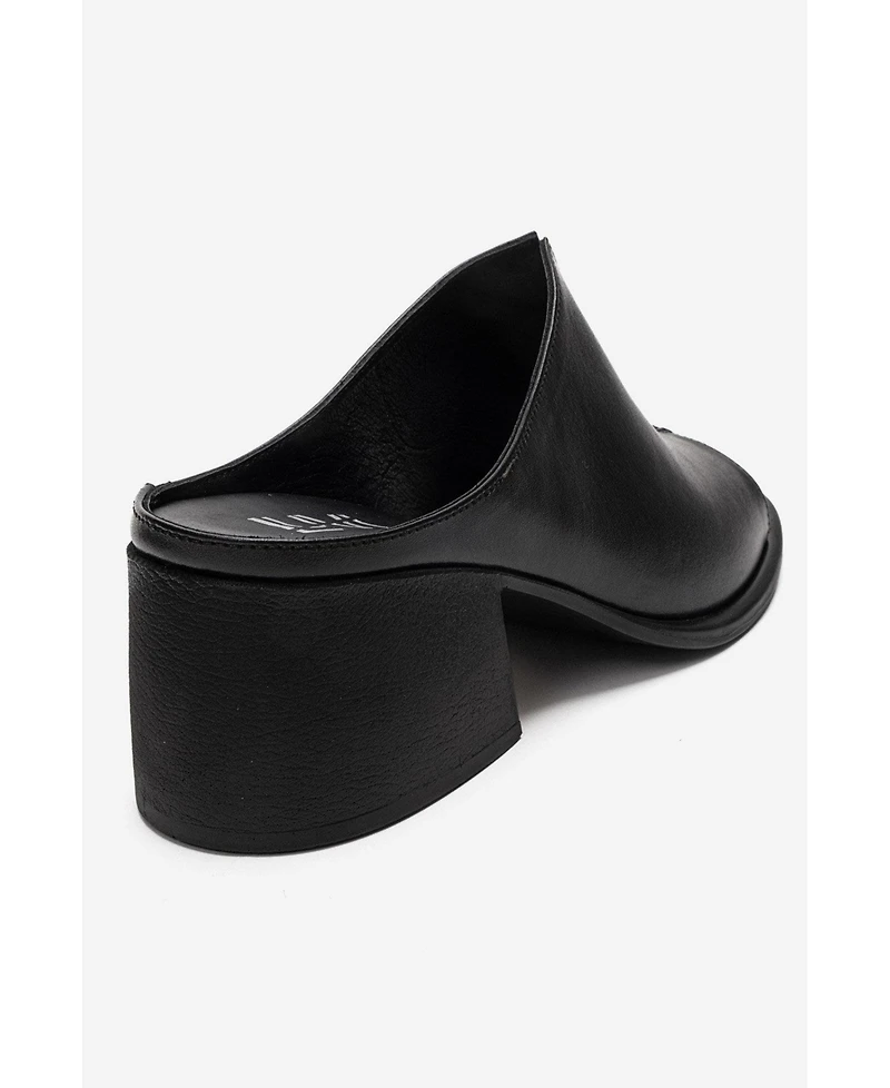 Forever & Always Shoes Women's Sorex Leather Block Heel Sandal