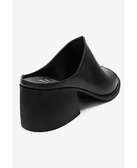 Forever & Always Shoes Women's Sorex Leather Block Heel Sandal