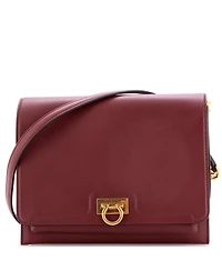 Pre-Owned Salvatore Ferragamo Medium Trifolio Flap Bag Leather
