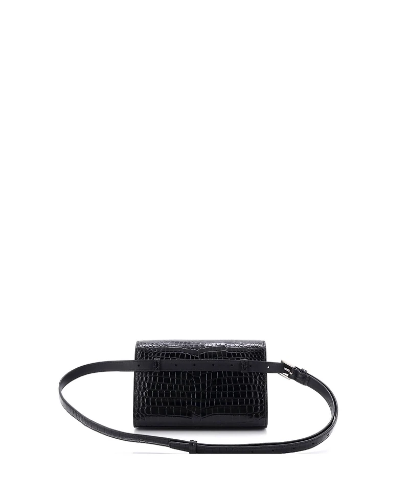 Pre-Owned Saint Laurent Classic Monogram Kate Belt Bag Embossed Leather
