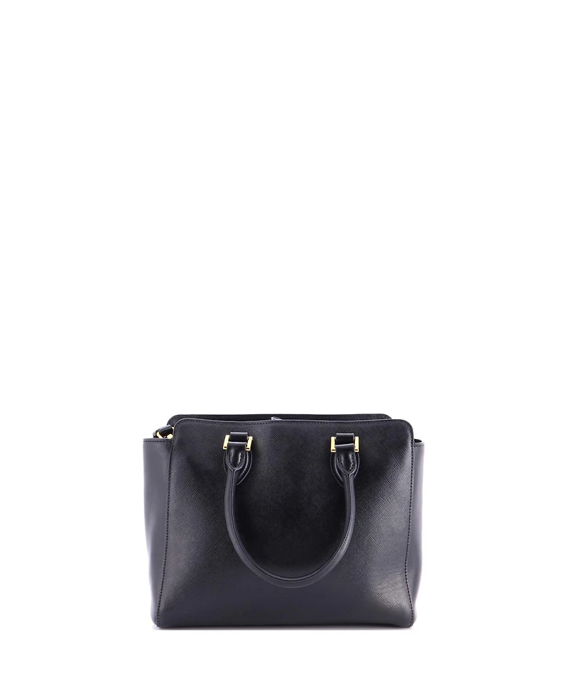 Pre-Owned Prada Small Convertible Zip Tote Saffiano Leather