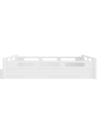Streamdale Furniture Platform Bed with Guardrails, Low Profile, No Box Spring Needed