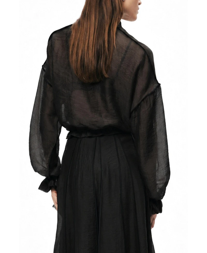 Nocturne Women's Sheer Zip-Front Jacket