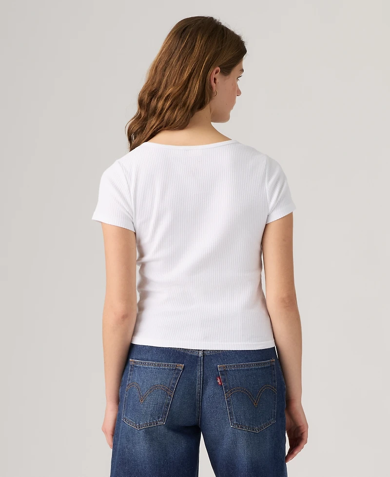 Levi's Women's Austen Button-Up Short-Sleeve Top