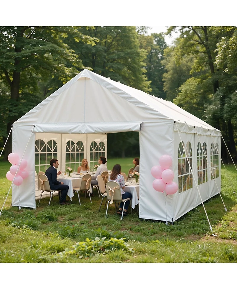 Streamdale Furniture 10'x20' Carport Canopy Tent with Removable Sidewalls