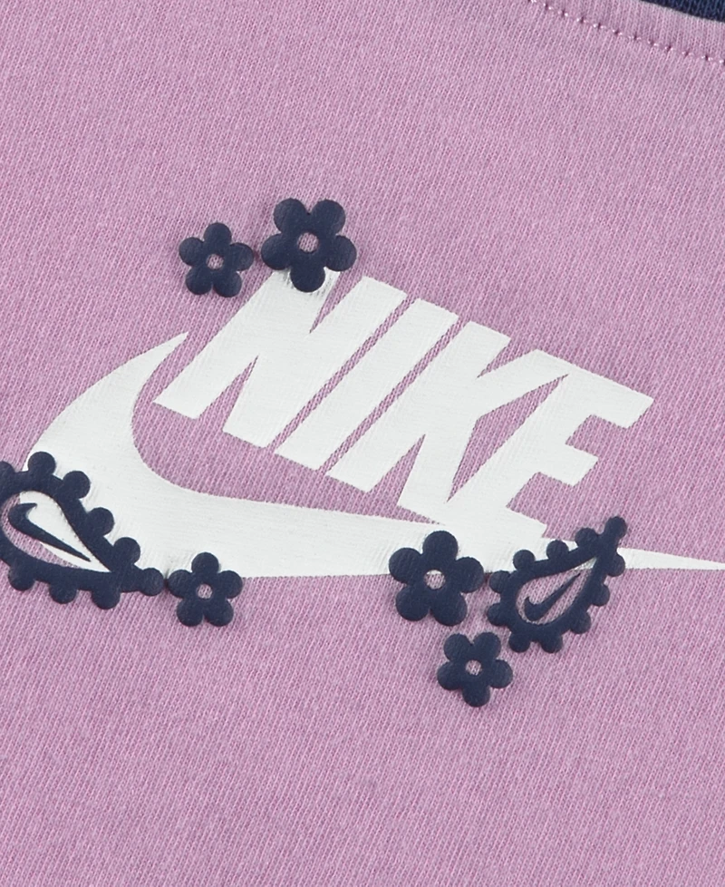Nike Girls' 4-6X Retro Remix Top and Shorts, 2-Piece Set