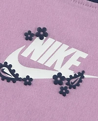 Nike Girls' 4-6X Retro Remix Top and Shorts, 2-Piece Set