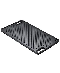 Cozito Reversible Grill/Griddle, 16.7 x 9.7 inches Pre-Seasoned Cast Iron Pan with Handles
