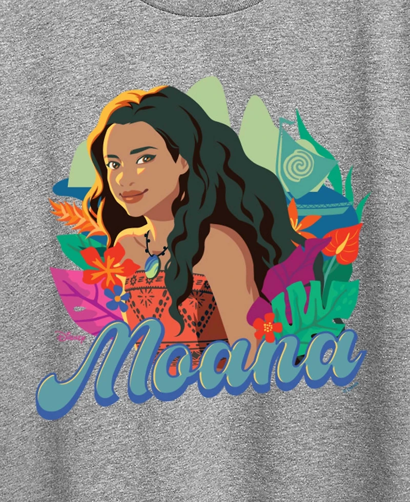 Hybrid Apparel Plus Moana Floral Short-Sleeve T-Shirt