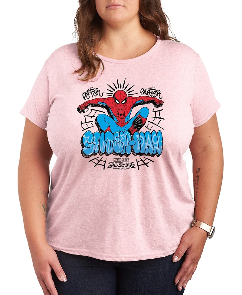 Hybrid Apparel Plus Spider-Man Brand New Day Peter Parker Graphic T-Shirt