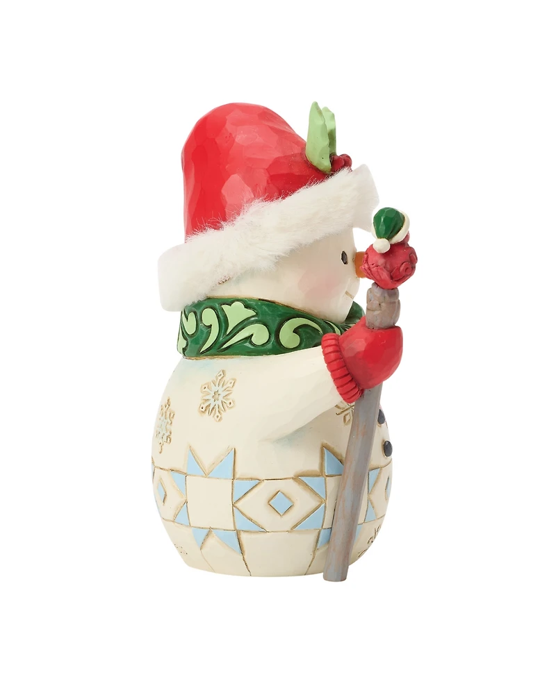 Jim Shore Heartwood Creek Fig Snowman with Bird