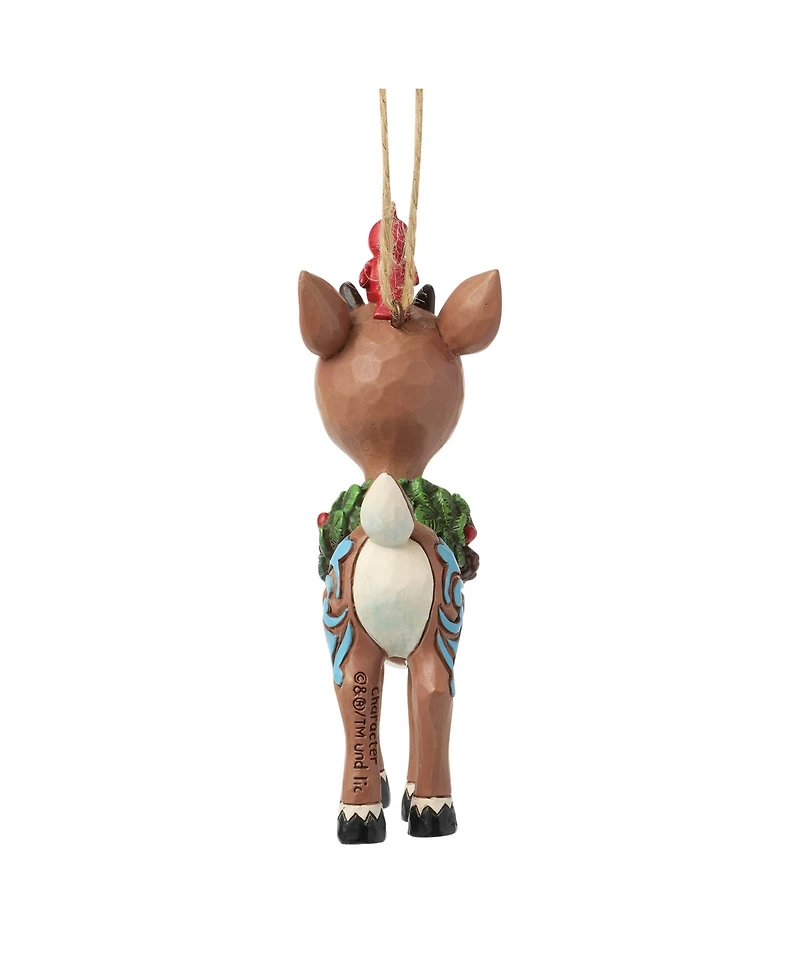 Jim Shore Rudolph with Wreath