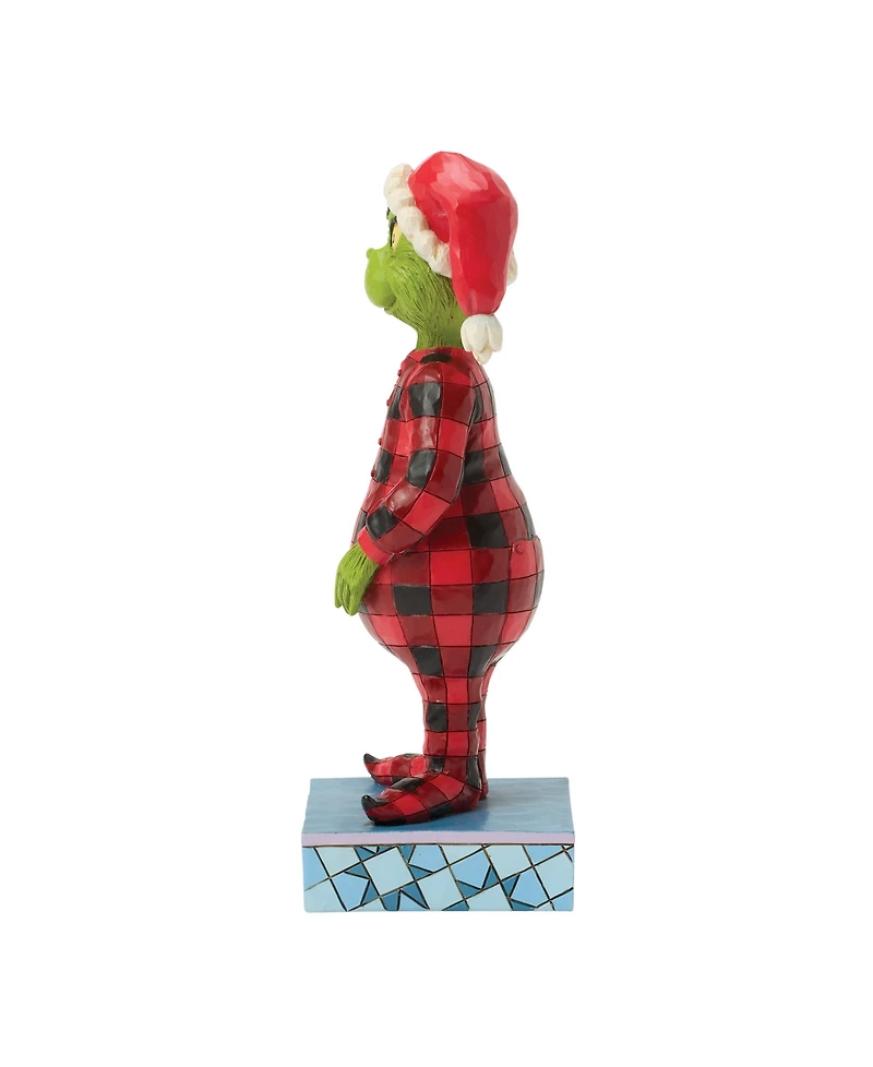 Jim Shore Grinch Fig Grinch Wearing Pajamas