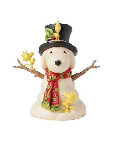 Jim Shore Peanuts Woodstocks Building Snoopy