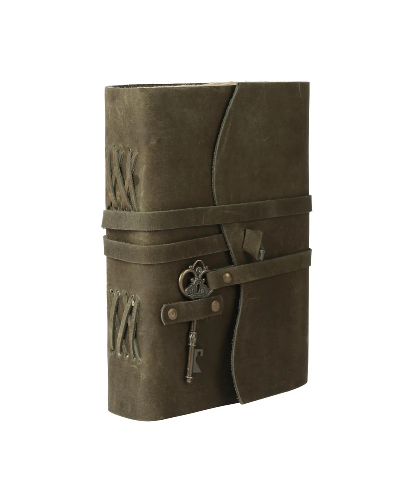 Gnuadz Leather Journal Deckle Edge Paper Vintage Key Handmade Notebook Diary Sketch Writing Pad