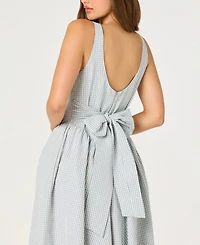 Astr the Label Women's Vinya Square-Neck A-Line Midi Dress