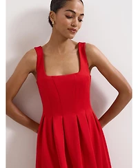 Phase Eight Women's Katie Square-Neck Midi Dress