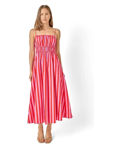 English Factory Women's Stripe Sleeveless Maxi Dress