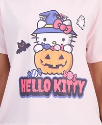 Grayson Threads, The Label Juniors' Hello Kitty Pumpkin Graphic-Print T-Shirt