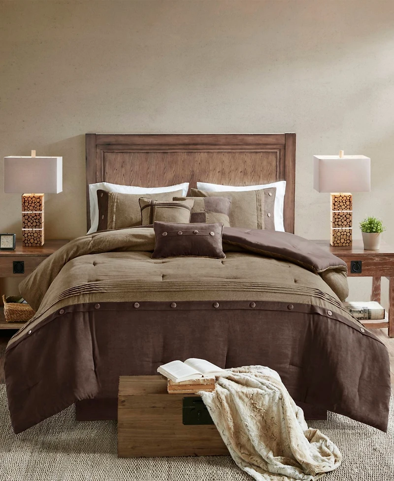 Madison Park Boone Microsuede 7-Pc. Comforter Set