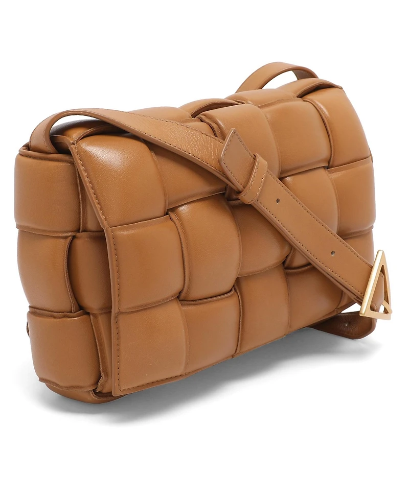 Pre-Owned Bottega Veneta Women's Padded Cassette Intreccio Leather Shoulder Bag