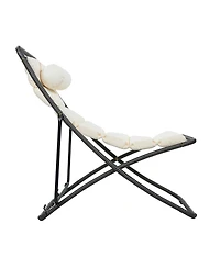 Streamdale Furniture 2-Piece Outdoor Folding Rattan Patio Chairs with Adjustable Backrest