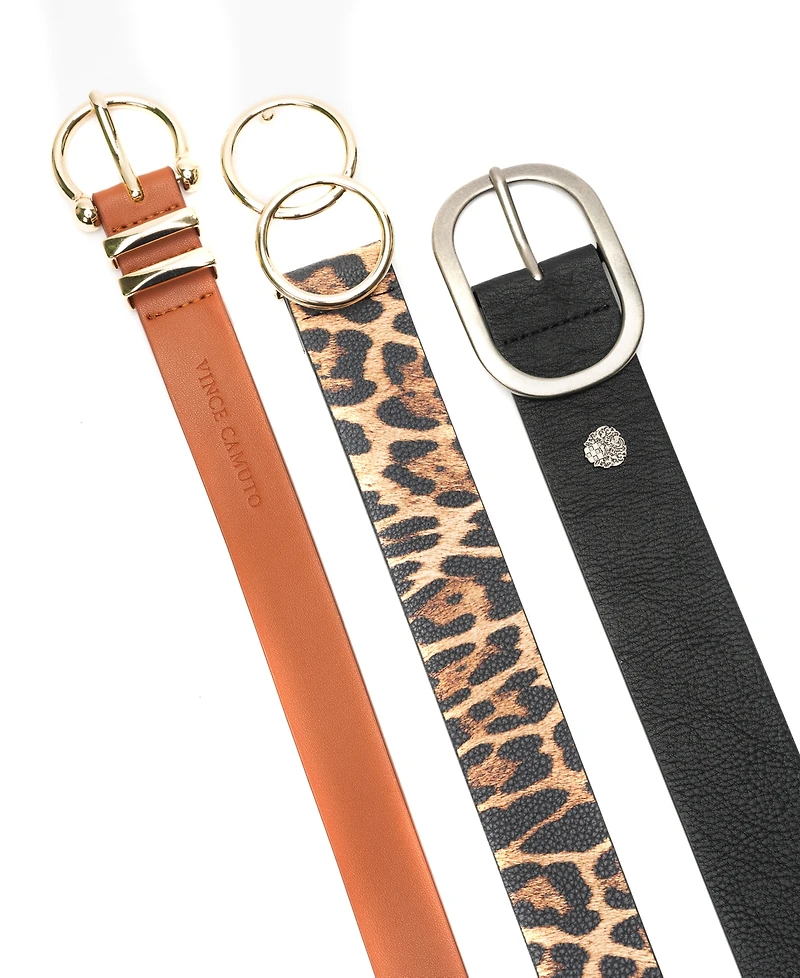 Vince Camuto Three-For-One Wide Belt Set