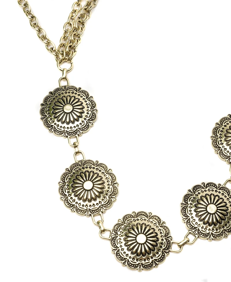 Vince Camuto Concho Chain Swag Belt