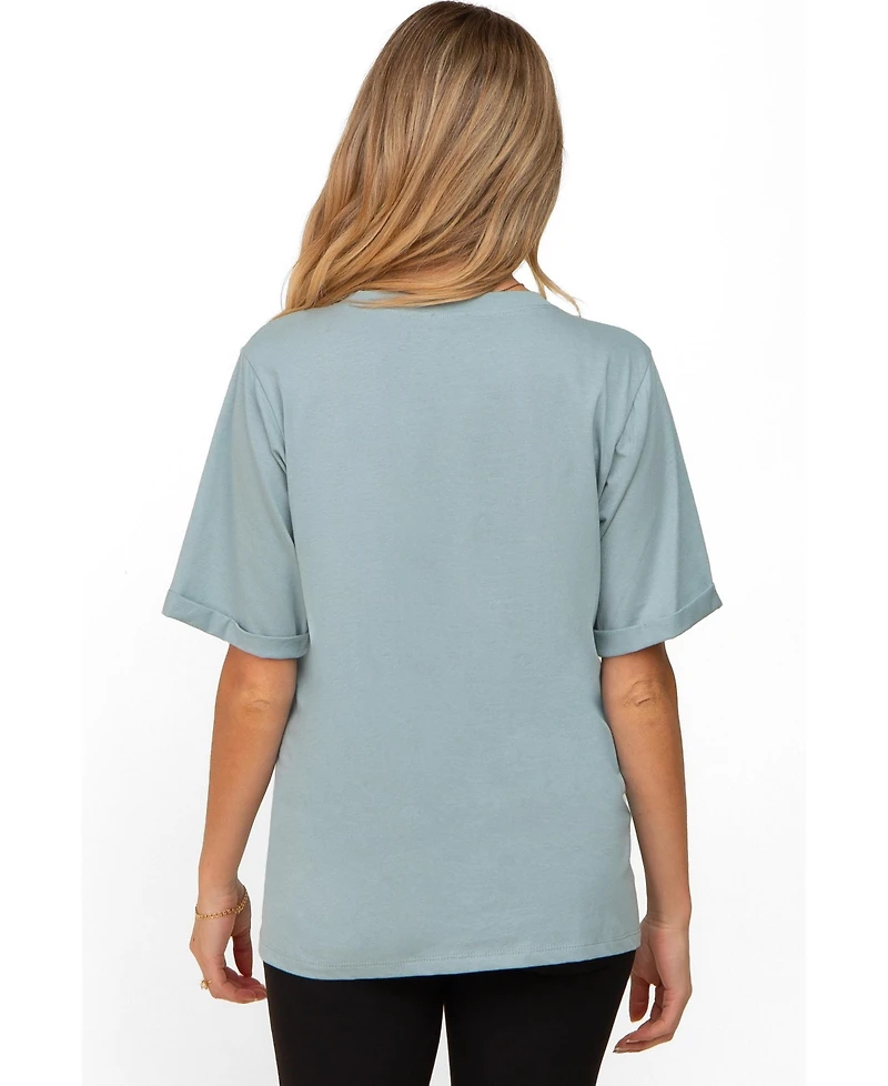 Pinkblush Maternity Mint Green Oversized Pocket Front Short Sleeve Top