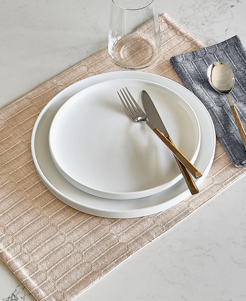 The Cellar Textured Cotton Placemats, Set of 4, Macy's Exclusive