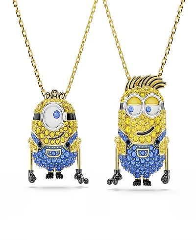 Swarovski Gold-Tone Plated Minions James and Henry Set
