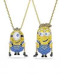 Swarovski Gold-Tone Plated Minions James and Henry Set