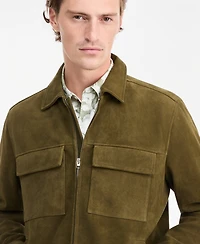 Alfani Men's Two Pocket Suede Jacket, Macy's Exclusive