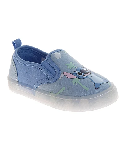 Disney Toddler Lilo & Stitch Shoes Slip- On, Canvas Loafers, Casual, Walking (Little 7-12)
