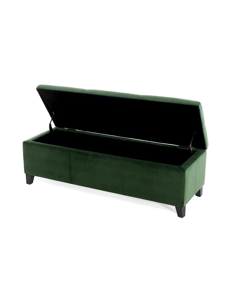 Streamdale Furniture Upholstered Storage Ottoman Bench - 51.25''L
