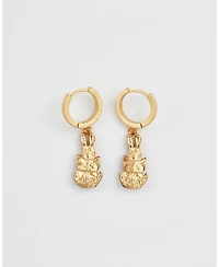 Fable England Peter Rabbit Reading Charm Huggie Earrings